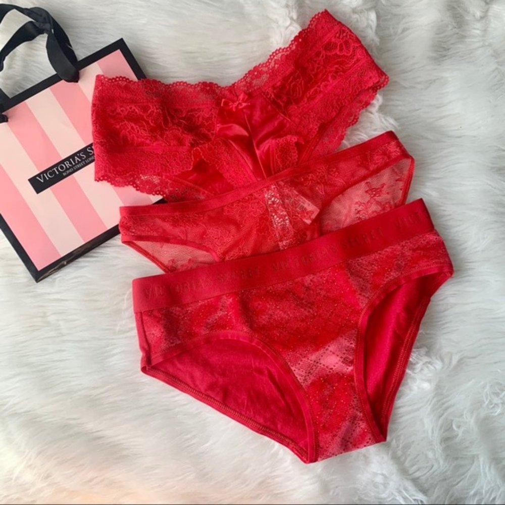 Victoria’s Secret x3 Red Panty Bundle